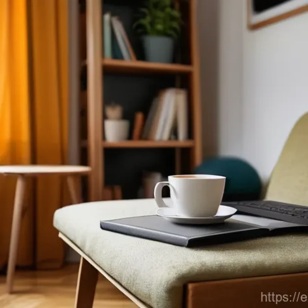 일과 삶의 경계 설정하기 - **Prompt 1: The Evening Disconnect Ritual**
"A cozy, warm-lit living room scene at dusk. A perso...